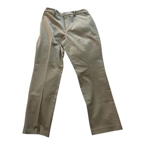 Uniqlo beige straight leg trousers